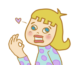 Girlish Negative Face sticker #10527085