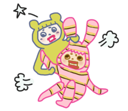 Girlish Negative Face sticker #10527086