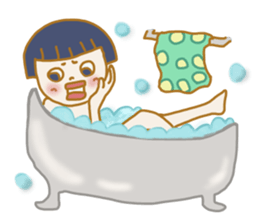 Girlish Negative Face sticker #10527087