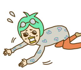 Girlish Negative Face sticker #10527092