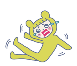 Girlish Negative Face sticker #10527096