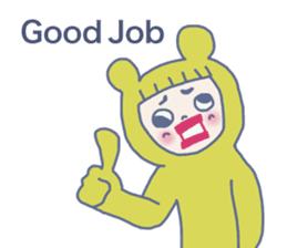 Girlish Negative Face sticker #10527098