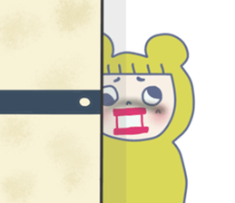 Girlish Negative Face sticker #10527100