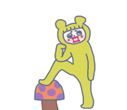 Girlish Negative Face sticker #10527105