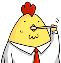 Kiyoshi the chicken Chinese sticker #10527336