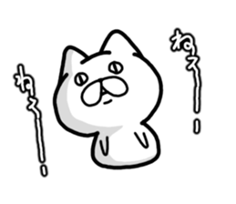 Look here! black cat sticker #10527490