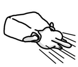 Look here! black cat sticker #10527499