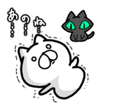 Look here! black cat sticker #10527508