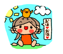 Orange chan.7 sticker #10528000