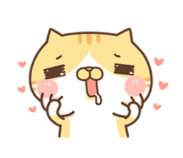 Milk Cat's CHEER UP Meow sticker #10528383