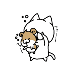 hamster & cat sticker #10528408