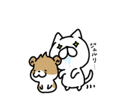hamster & cat sticker #10528428