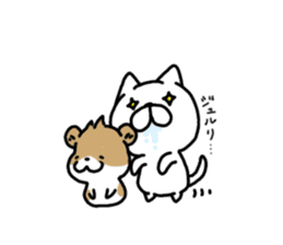 hamster & cat sticker #10528428