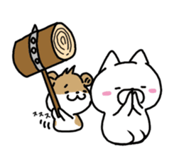 hamster & cat sticker #10528439