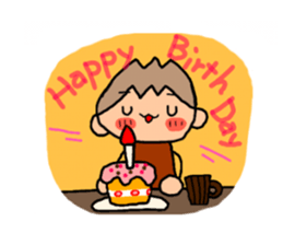 Brown kun  7 sticker #10528591