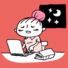 Sticker of "Working girl,Hittsume-chan"