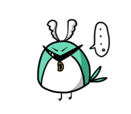 Fugu Bird sticker #10528787