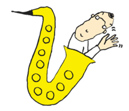 I live in the sax 2 sticker #10528811