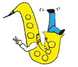 I live in the sax 2 sticker #10528813