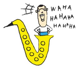 I live in the sax 2 sticker #10528822