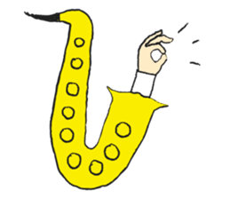 I live in the sax 2 sticker #10528823