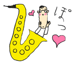 I live in the sax 2 sticker #10528825