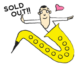 I live in the sax 2 sticker #10528831