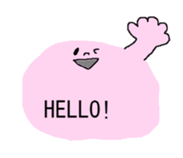 colorful face ! sticker #10529004