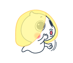 Tiny baby ghost Booo!!! sticker #10529313