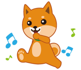 Shiba dog "MUSASHI" 7 sticker #10529789