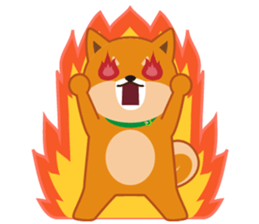 Shiba dog "MUSASHI" 7 sticker #10529793