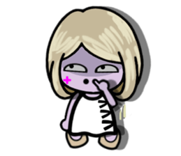 Purple Joker robot 3 sticker #10530147