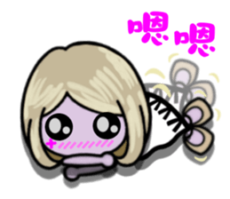 Purple Joker robot 3 sticker #10530154