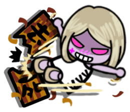 Purple Joker robot 3 sticker #10530157