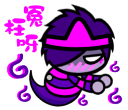 Purple Joker robot 3 sticker #10530161