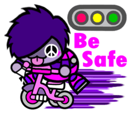 Purple Joker robot 3 sticker #10530162