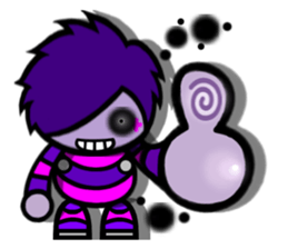 Purple Joker robot 3 sticker #10530163