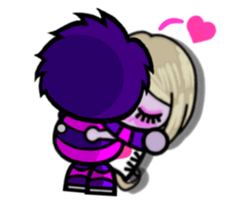Purple Joker robot 3 sticker #10530165