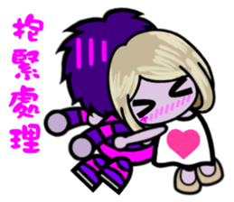 Purple Joker robot 3 sticker #10530166