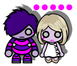 Purple Joker robot 3 sticker #10530167