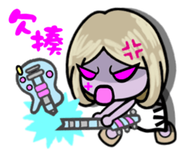 Purple Joker robot 3 sticker #10530170