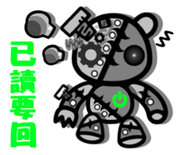 Purple Joker robot 3 sticker #10530175