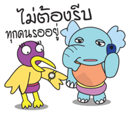 Somying Rhino on Vacation. sticker #10530784