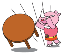 Somying Rhino on Vacation. sticker #10530792