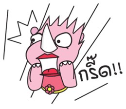 Somying Rhino on Vacation. sticker #10530795