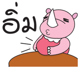 Somying Rhino on Vacation. sticker #10530810