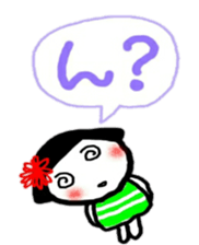 okappa gal sticker sticker #10531664