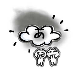 40 Happy clouds sticker #10531795