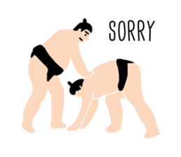 Pop Sumo Wrestler English ver. sticker #10532060