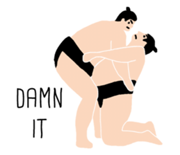 Pop Sumo Wrestler English ver. sticker #10532082